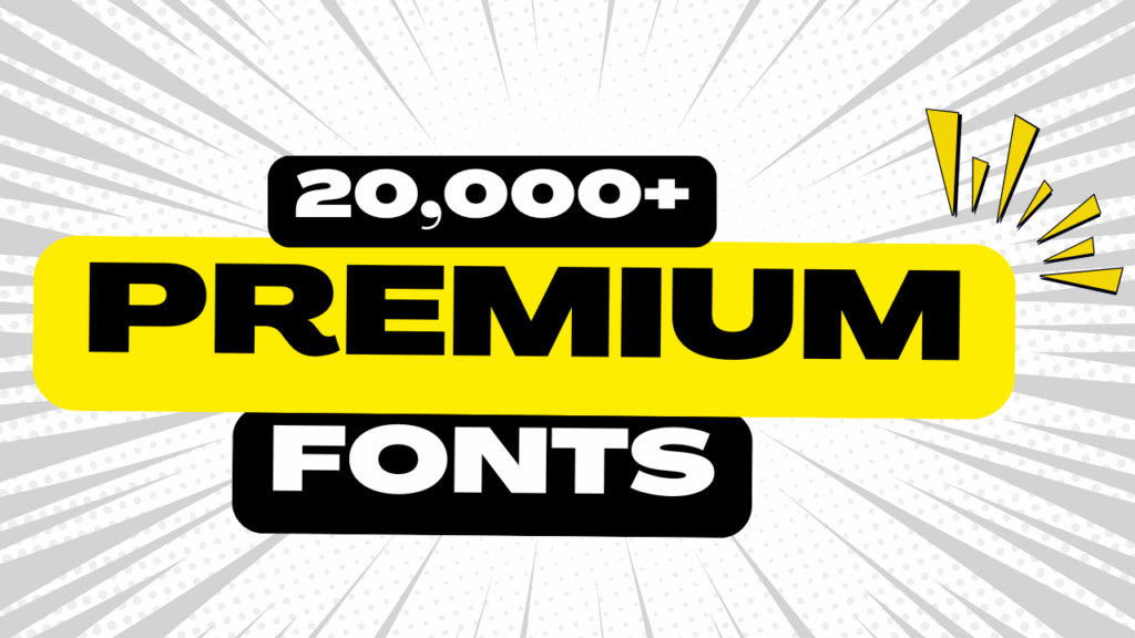 20,000+ Premium Fonts Pack