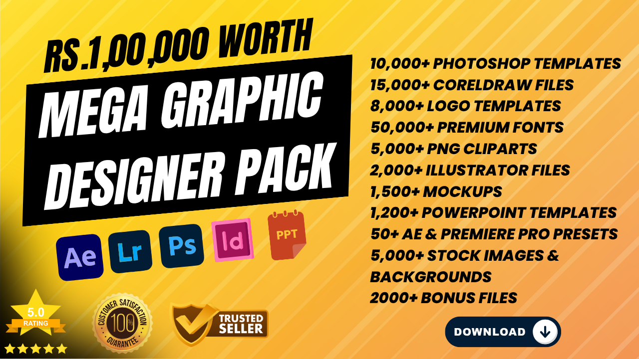 1TB+ Graphics Designer Mega Pack 1 LazyHustle.in 1TB+ Graphics Designer Mega Pack